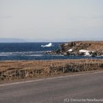 Iceberg passing through the Strait of Belle Isle, NL